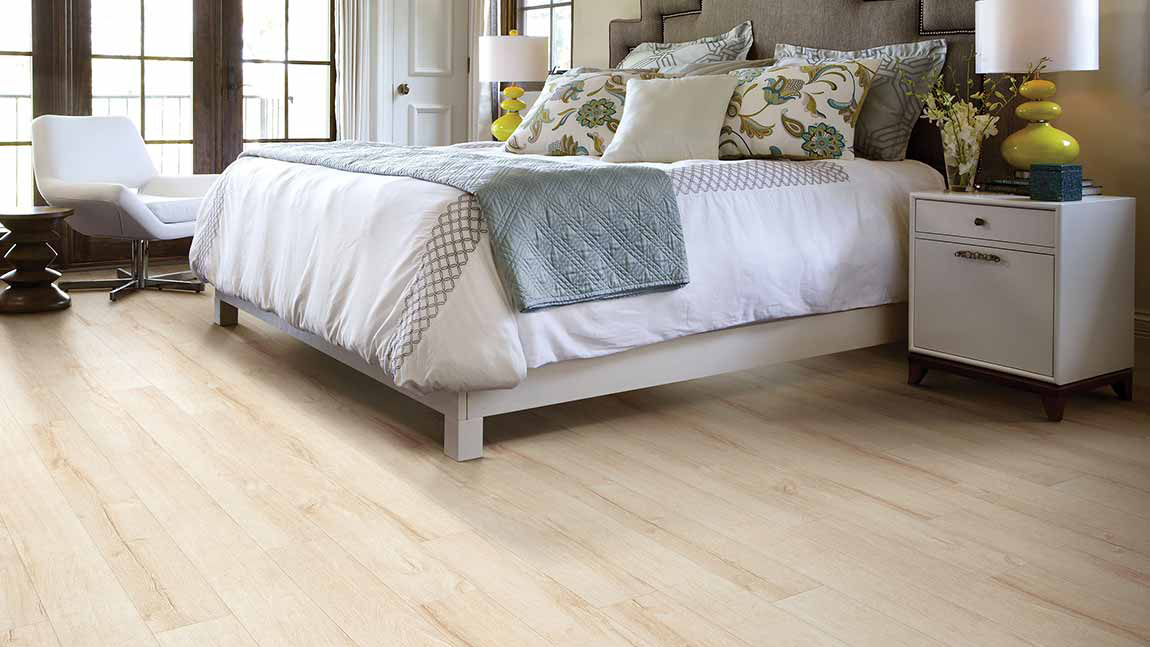 Luxury Vinyl Bedroom Flooring Example